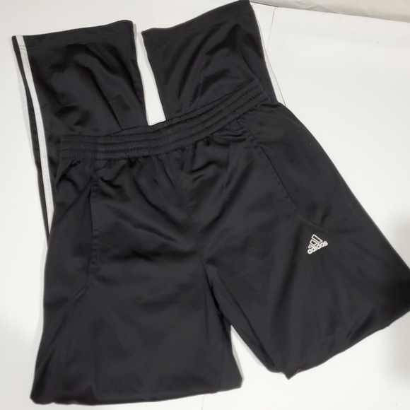 Adidas ClimaLite Black & White Straight Leg Athletic Track Workout Pants Size S - Picture 13 of 15